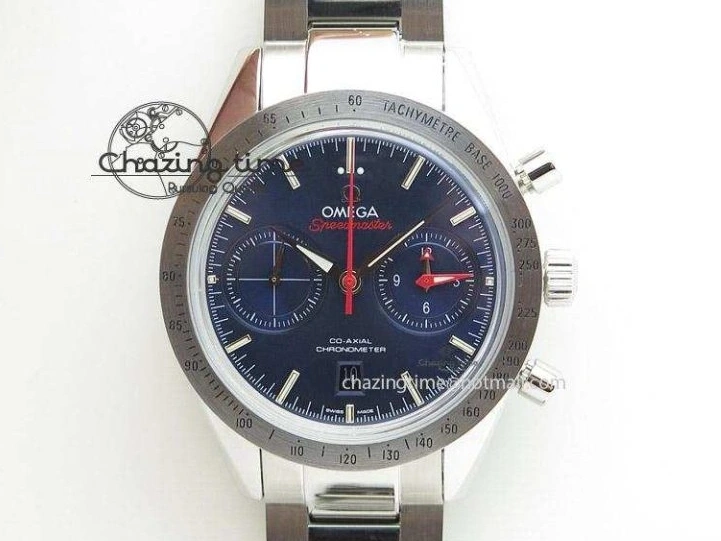 0327 Thermal Speedmaster ’57 Co-Axial SS RG OMF 1:1 Best Edition White Dial On SS RG Bracelet A9300 (Free Leather Strap) 8074
